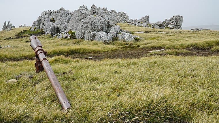 Fotografía de los montes Longdon y Wireless Ridge