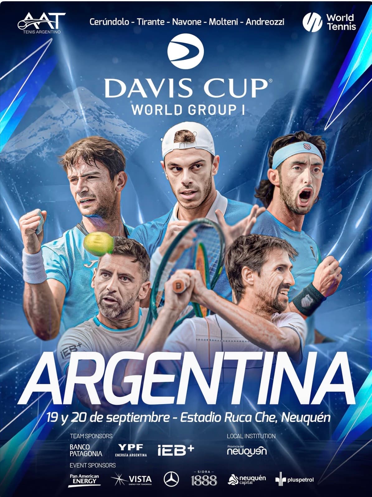 COPA DAVIS: ARGENTINA CONFIRMÓ EQUIPO Y RECIBE A TURQUÍA
