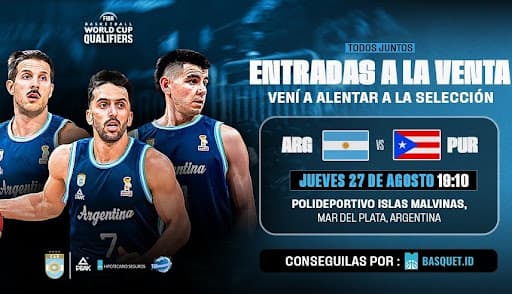 ENTRADAS A LA VENTA ARGENTINA VS PUERTO RICO: QATAR 2027