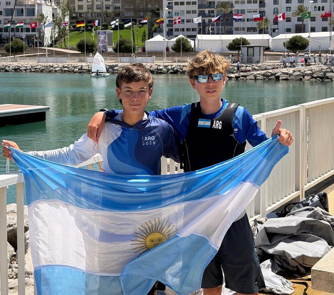 Imagen de archivo de parte del equipo nacional de vela.