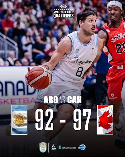 ARGENTINA CON GRAN NIVEL PERO NO LE ALCANZÓ ANTE CANADÁ